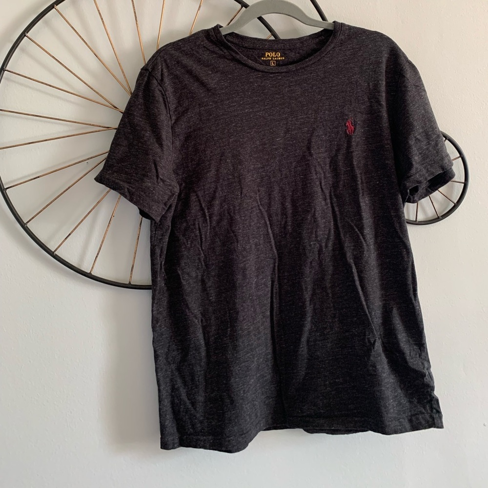 Polo Ralph Lauren large charcoal color Tshirt! Perfect condition and quality!